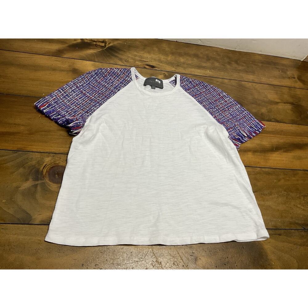 Anthropologie Sunday in Brooklyn Tweed-Sleeve Tee Size Small